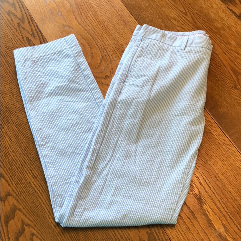 Brooks Brothers Red Fleece Seersucker Cotton Pants